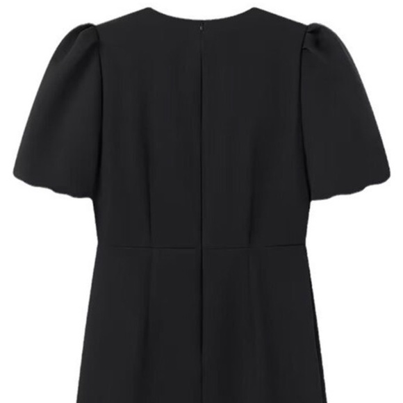 BLACK BOW DETAIL MINI DRESS - Picture 9 of 11